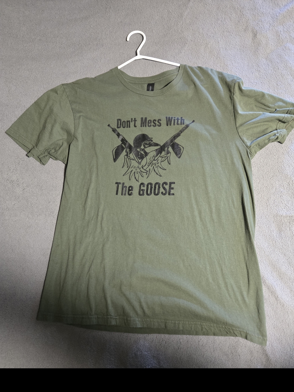 C4L Don't Mess With The Goose Graphic Tee - Olive Green